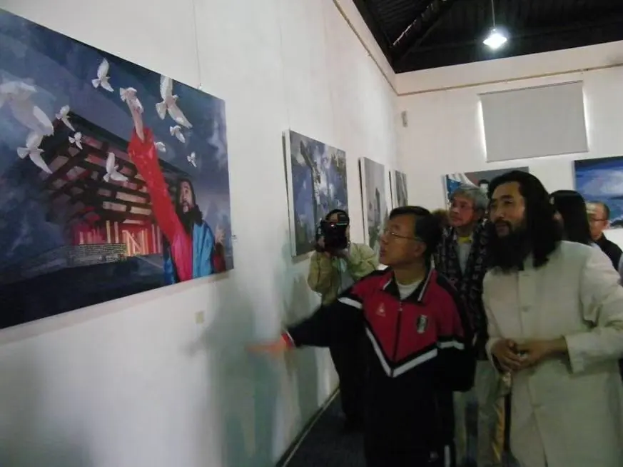 Visitors at the gallery